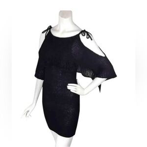 Somedays Lovin Knit Black Mini Dress sold